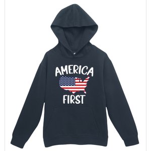 America First Donald Trump Gift 2024 Election Gift Urban Pullover Hoodie