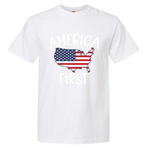 America First Donald Trump Gift 2024 Election Gift Garment-Dyed Heavyweight T-Shirt