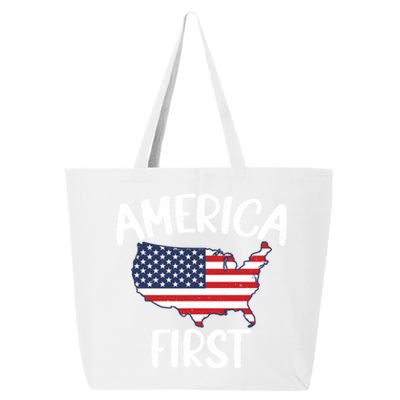 America First Donald Trump Gift 2024 Election Gift 25L Jumbo Tote