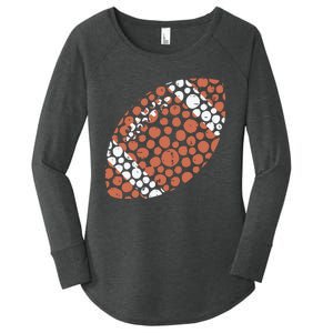 American Football Dots International Dot Day Women's Perfect Tri Tunic Long Sleeve Shirt