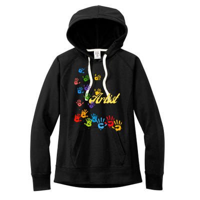 Artist Funny Design Women's Fleece Hoodie