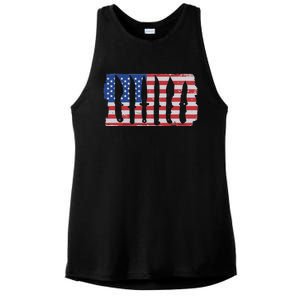 American Flag Different Kinds Of Knife Knife Collector Ladies PosiCharge Tri-Blend Wicking Tank