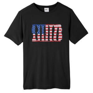 American Flag Different Kinds Of Knife Knife Collector Tall Fusion ChromaSoft Performance T-Shirt