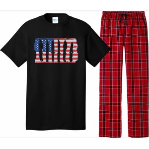 American Flag Different Kinds Of Knife Knife Collector Pajama Set