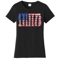 American Flag Different Kinds Of Knife Knife Collector Women's T-Shirt