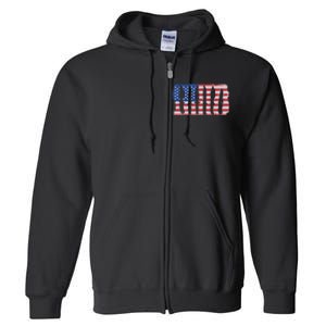 American Flag Different Kinds Of Knife Knife Collector Full Zip Hoodie