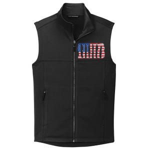 American Flag Different Kinds Of Knife Knife Collector Collective Smooth Fleece Vest