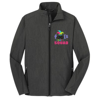 April Fools Day Squad Jester Hat Prank April 1 Core Soft Shell Jacket