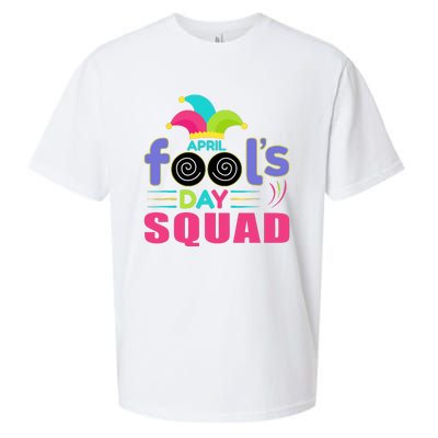 April Fools Day Squad Jester Hat Prank April 1 Sueded Cloud Jersey T-Shirt