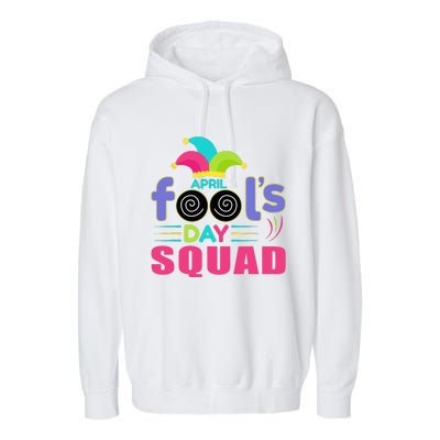 April Fools Day Squad Jester Hat Prank April 1 Garment-Dyed Fleece Hoodie