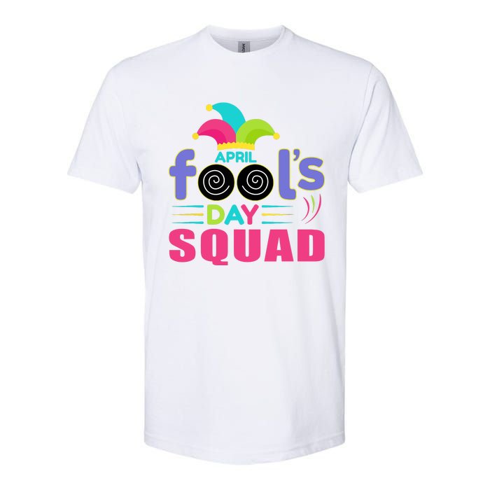 April Fools Day Squad Jester Hat Prank April 1 Softstyle CVC T-Shirt