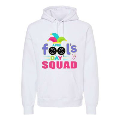 April Fools Day Squad Jester Hat Prank April 1 Premium Hoodie