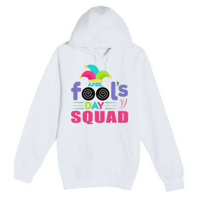 April Fools Day Squad Jester Hat Prank April 1 Premium Pullover Hoodie