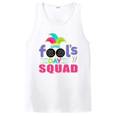 April Fools Day Squad Jester Hat Prank April 1 PosiCharge Competitor Tank