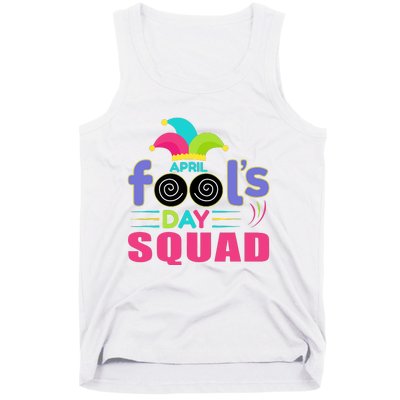 April Fools Day Squad Jester Hat Prank April 1 Tank Top