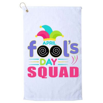 April Fools Day Squad Jester Hat Prank April 1 Platinum Collection Golf Towel