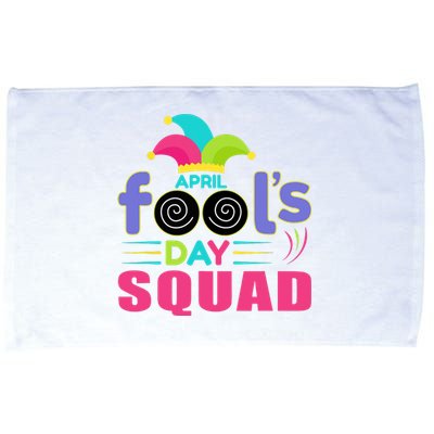 April Fools Day Squad Jester Hat Prank April 1 Microfiber Hand Towel