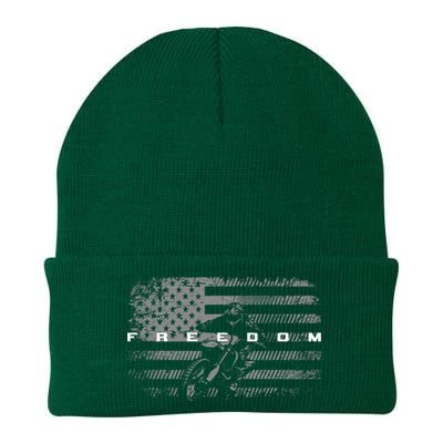 American Flag Dirt Bike Motocross Knit Cap Winter Beanie