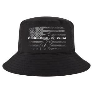 American Flag Dirt Bike Motocross Cool Comfort Performance Bucket Hat