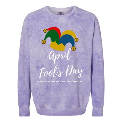 April Fools Day Colorblast Crewneck Sweatshirt