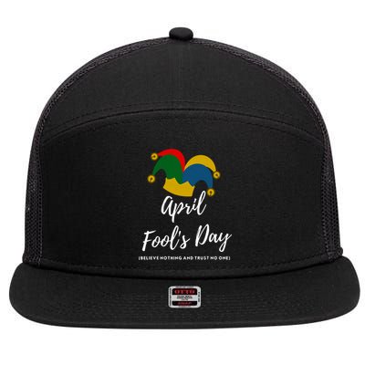 April Fools Day 7 Panel Mesh Trucker Snapback Hat