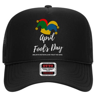 April Fools Day High Crown Mesh Back Trucker Hat