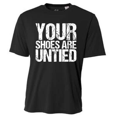 April Fools Day Your Shoes Are Untied Funny Cooling Performance Crew T-Shirt