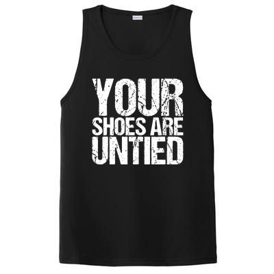 April Fools Day Your Shoes Are Untied Funny PosiCharge Competitor Tank