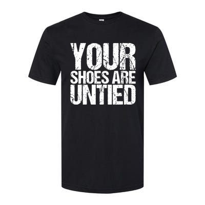 April Fools Day Your Shoes Are Untied Funny Softstyle® CVC T-Shirt