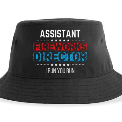 Assistant Fireworks Director USA Independence Day July 4th Sustainable Bucket Hat