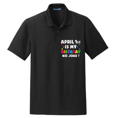 April Fool's Day Birthday Born on April 1st Fools Day Pranks Dry Zone Grid Polo