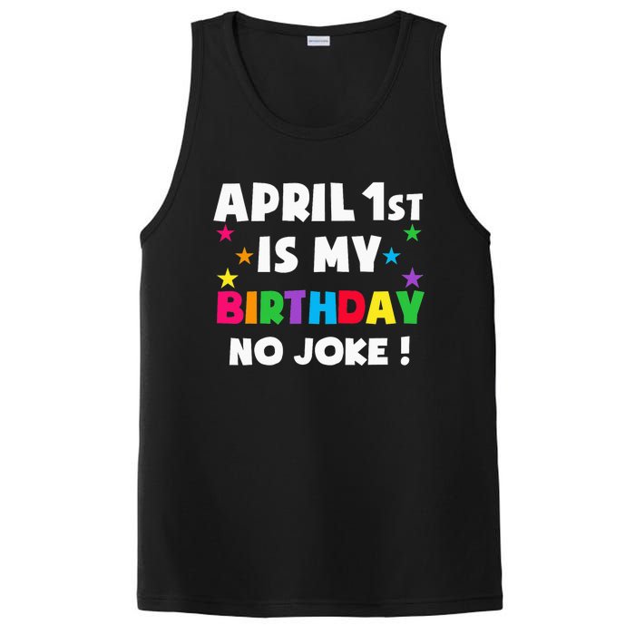 April Fool's Day Birthday Born on April 1st Fools Day Pranks PosiCharge Competitor Tank