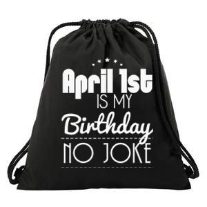 April Fool's Day Birthday Drawstring Bag