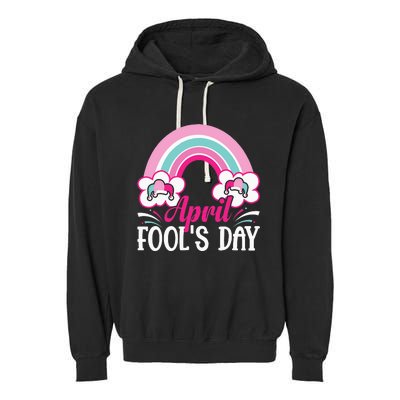 April Fool's Day funny April Fool Garment-Dyed Fleece Hoodie