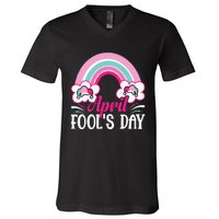 April Fool's Day funny April Fool V-Neck T-Shirt