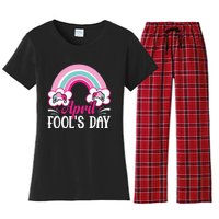 April Fool's Day funny April Fool Women's Flannel Pajama Set