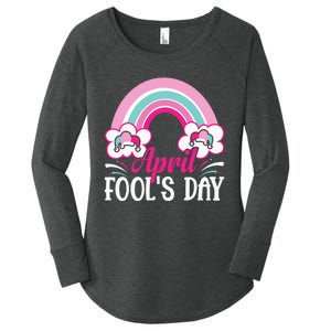 April Fool's Day funny April Fool Women's Perfect Tri Tunic Long Sleeve Shirt