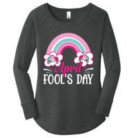 April Fool's Day funny April Fool Women's Perfect Tri Tunic Long Sleeve Shirt