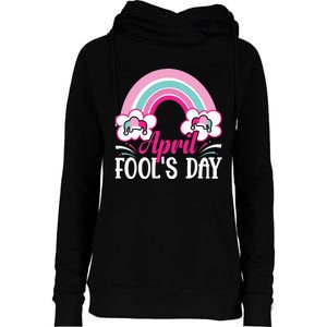 April Fool's Day funny April Fool Womens Funnel Neck Pullover Hood