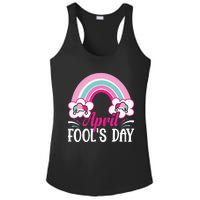 April Fool's Day funny April Fool Ladies PosiCharge Competitor Racerback Tank