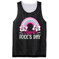 April Fool's Day funny April Fool Mesh Reversible Basketball Jersey Tank