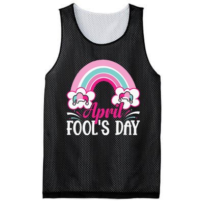 April Fool's Day funny April Fool Mesh Reversible Basketball Jersey Tank