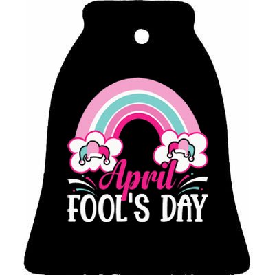 April Fool's Day funny April Fool Ceramic Bell Ornament