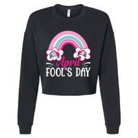 April Fool's Day funny April Fool Cropped Pullover Crew