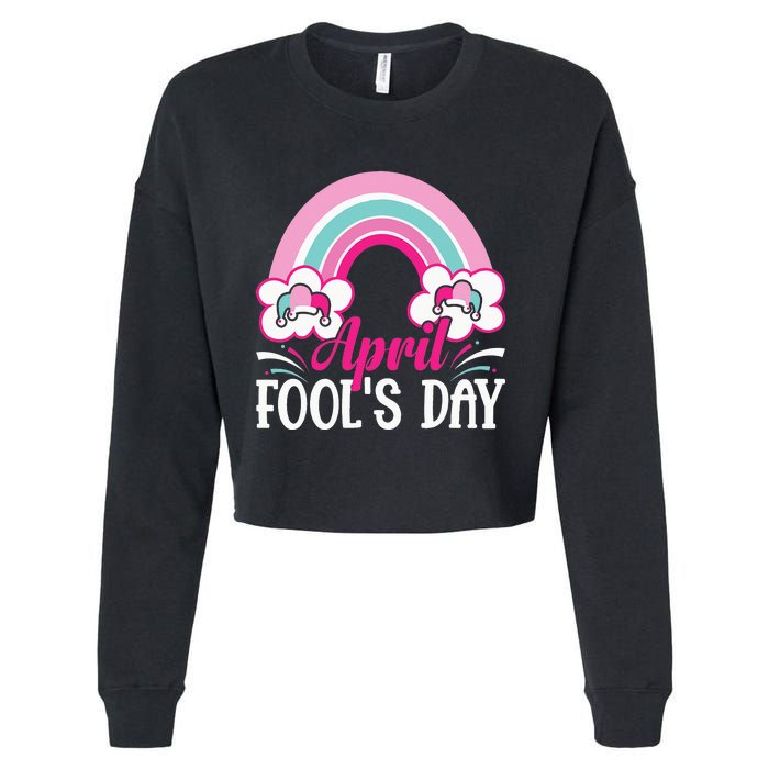 April Fool's Day funny April Fool Cropped Pullover Crew