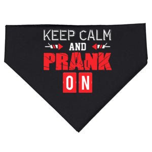 April Fools Day Keep Calm and Prank On USA-Made Doggie Bandana