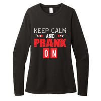 April Fools Day Keep Calm and Prank On Womens CVC Long Sleeve Shirt