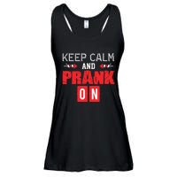 April Fools Day Keep Calm and Prank On Ladies Essential Flowy Tank