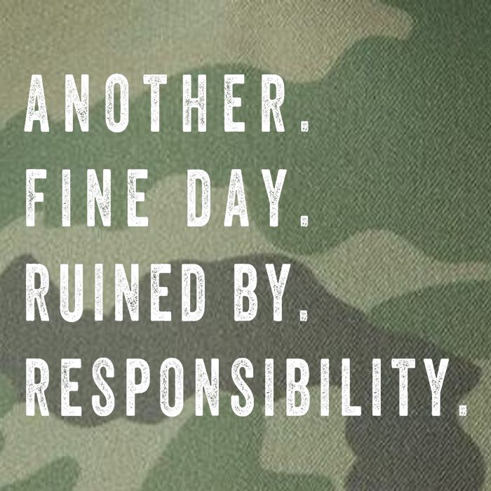 Another Fine Day Ruined By Responsibility Funny Legacy Tie Dye Trucker Hat