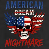 American Flag Dream Nightmare 7 Panel Mesh Trucker Snapback Hat
